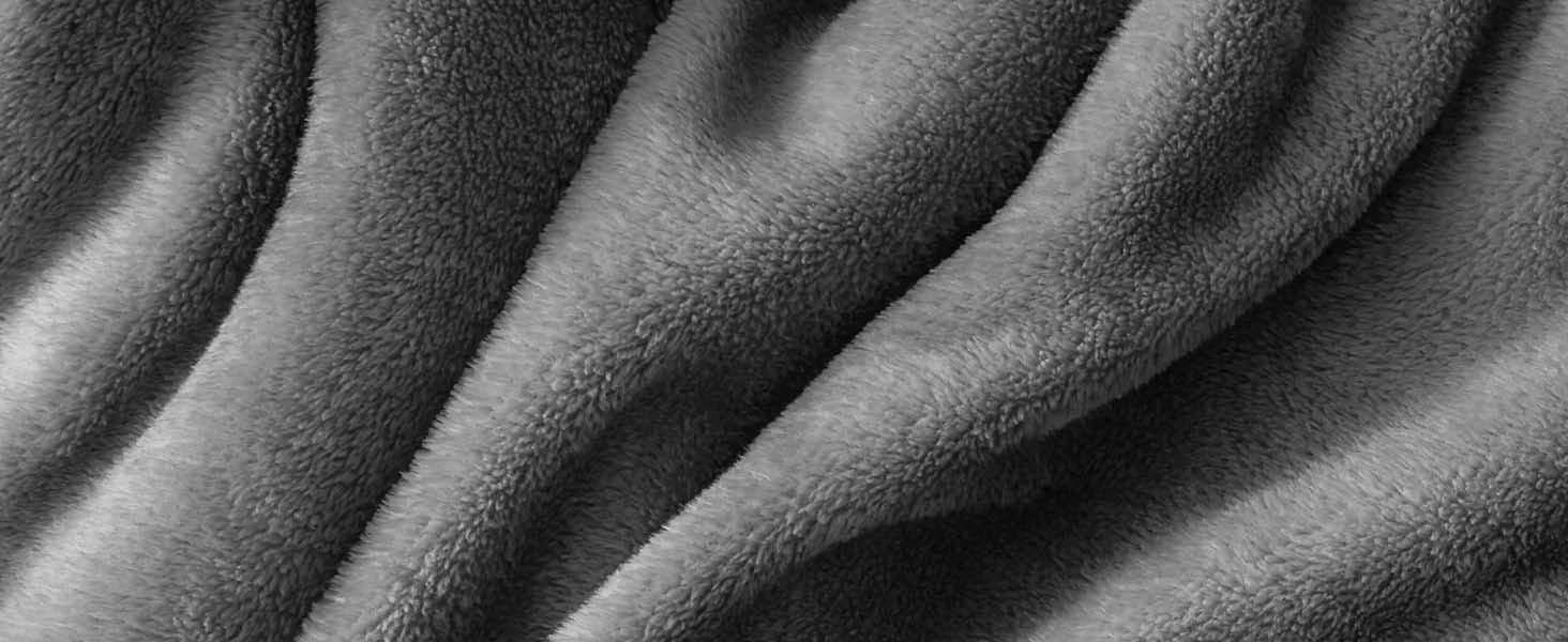 close up of microplush blanket