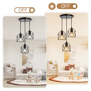 3-light pendant lighting fixture farmhouse kitchen island hanging dining room light fixture