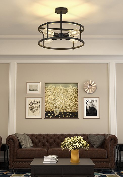 4-light living room light fixture