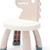 Toddler Chair,Plastic Kids Dino Chair,Sturdy Durable and Lightweight Toddler’s Activity Chairs,Anti-Slip Ergonomic Design Kids Step Stool,Indoor or Outdoor Use for Boys Girls Aged 2+ (Pink)