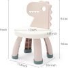 Toddler Chair,Plastic Kids Dino Chair,Sturdy Durable and Lightweight Toddler’s Activity Chairs,Anti-Slip Ergonomic Design Kids Step Stool,Indoor or Outdoor Use for Boys Girls Aged 2+ (Pink)