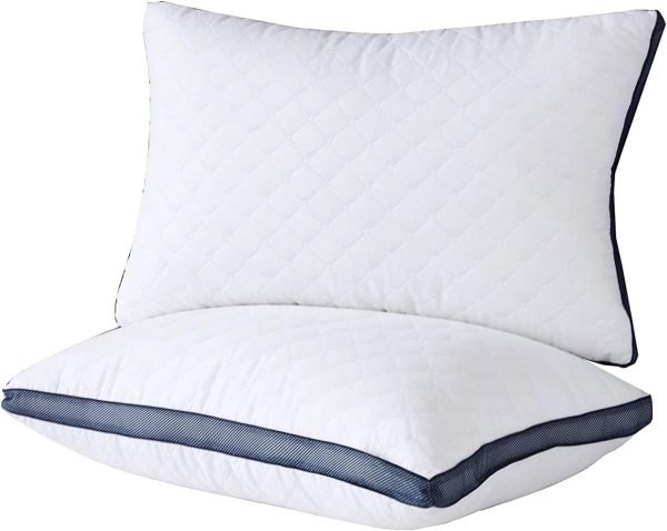 Pillows for Sleeping (2-Pack), Luxury Hotel Pillows Queen Size Set of 2,Bed Pillows for Side and Back Sleeper (Queen)