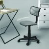 Swivel Mesh Desk Chair, Silver 21D x 21W x 33H in