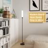 Floor Lamp with Remote Control,Bright Floor Lamps for Living Room/Bedroom/Office, Stepless Adjustable 3000K-6000K Colors and 10-100% Brightness,Standing Light with Foot Switch (Black)