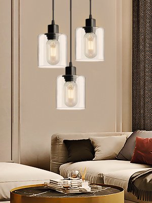 3 light hanging pendant light fixture for kitchen island 