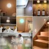 Yiliaw 12 Pack LED Puck Lights Remote Control 16 Color Changeable Under Cabinet Lights, Battery Operated Lights Night Light with Dimmer & Timmer for Closet Bedroom Kitchen, White