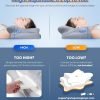 Ultra Pain Relief Cooling Pillow for Neck Support, Adjustable Cervical Pillow Cozy Sleeping, Odorless Ergonomic Contour Memory Foam Pillows, Orthopedic Bed Pillow for Side Back Stomach Sleeper