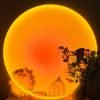 Sunset Lamp Projector, 180 Degree Rotation Sunset Projection Light Led Night Light Floor Lamp with USB Port,Sunset Lamps for Photography Party Bedroom Decor,Christmas Gifts for Women