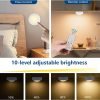 Yiliaw 12 Pack LED Puck Lights Remote Control 16 Color Changeable Under Cabinet Lights, Battery Operated Lights Night Light with Dimmer & Timmer for Closet Bedroom Kitchen, White