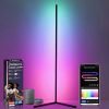 Corner Floor Lamp – LED Corner Lamp Works with Alexa, Smart APP and Remote Control, RGB Floor Lamp with DIY Colors & Music Sync, Timer Setting, Color Changing Lamps for Bedroom Living Room Gaming Room