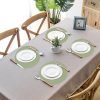 100 Pieces Sage Green Paper Place Mats Sage Round Disposable Table Mats Green Paper Doilies Decorative Placemats for Wedding Banquet Party Home Dining Tableware Decor