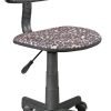 Swivel Mesh Desk Chair, Silver 21D x 21W x 33H in