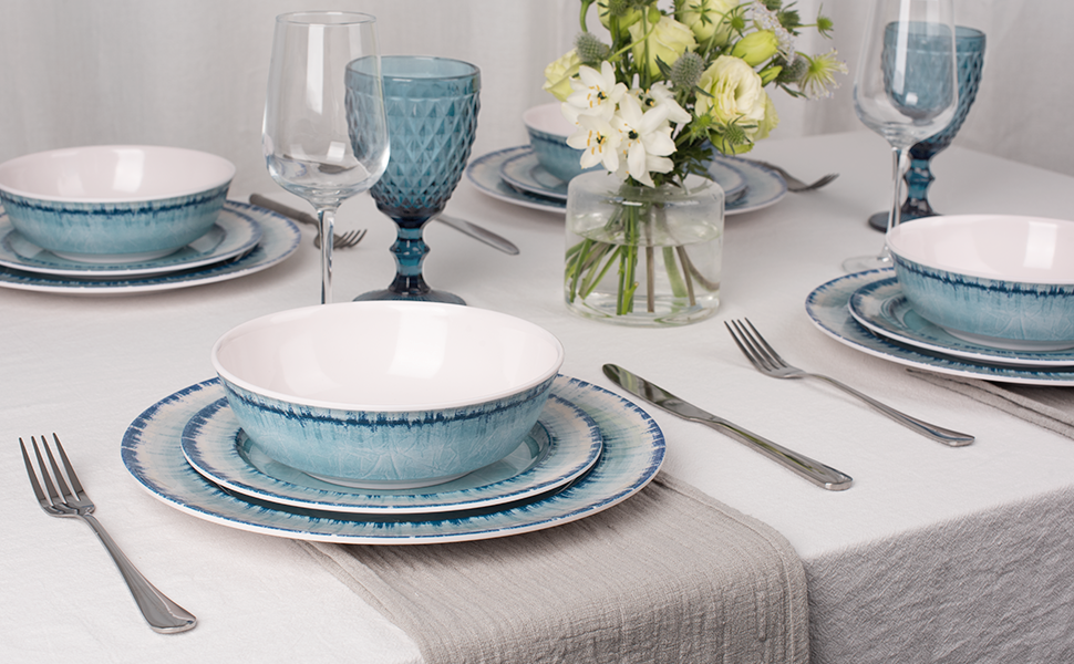 melamine dinnerware sets