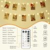 120 LED Photo Clips String Light with Remote, 40FT Fairy Lights with 52 Clear Picture Clips, Timer & 8 Modes USB Powered Copper Wire Lights for Dorm, Bedroom, Christmas, Party (Warm White)